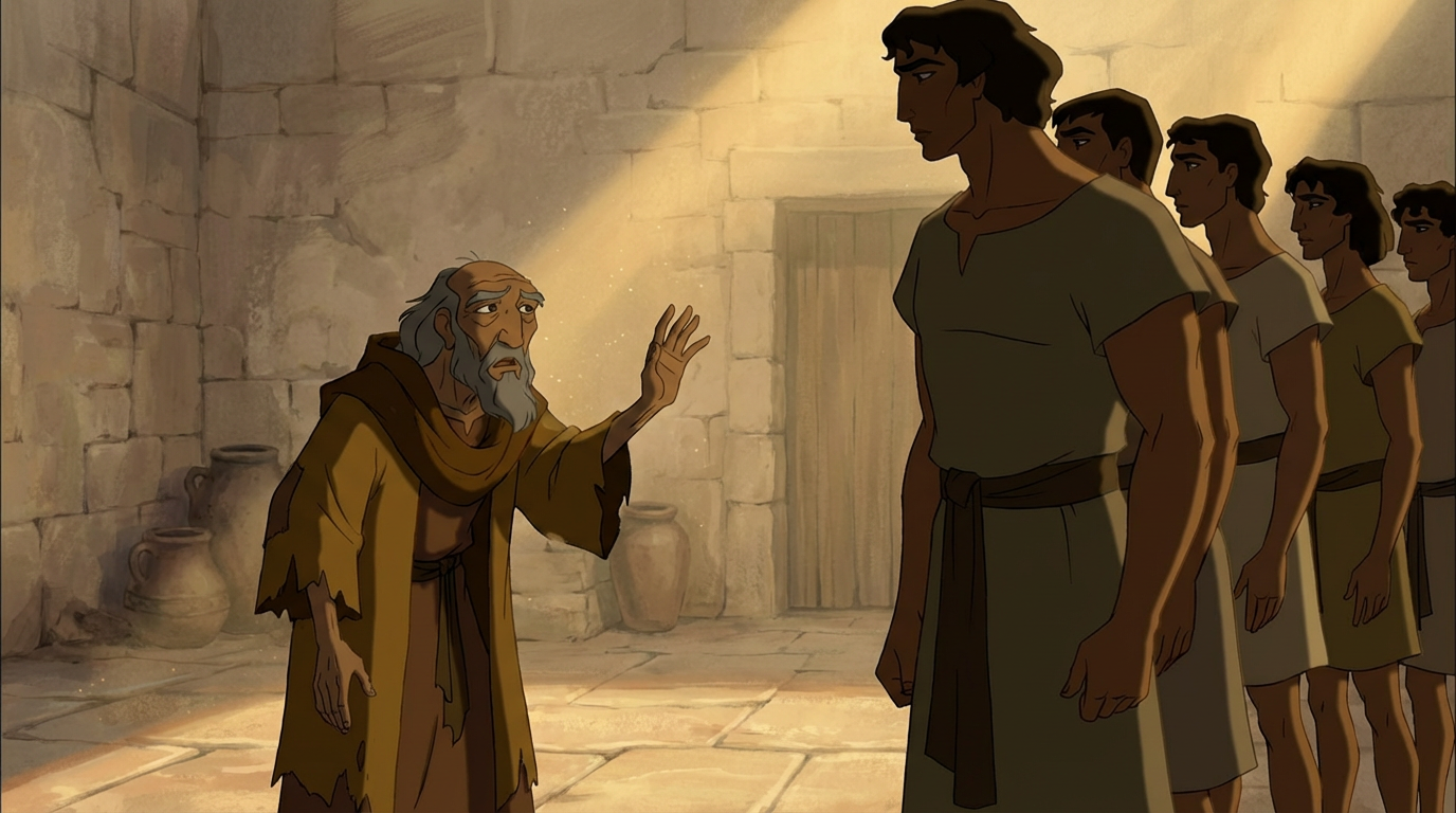 Samuel examining Jesse's sons